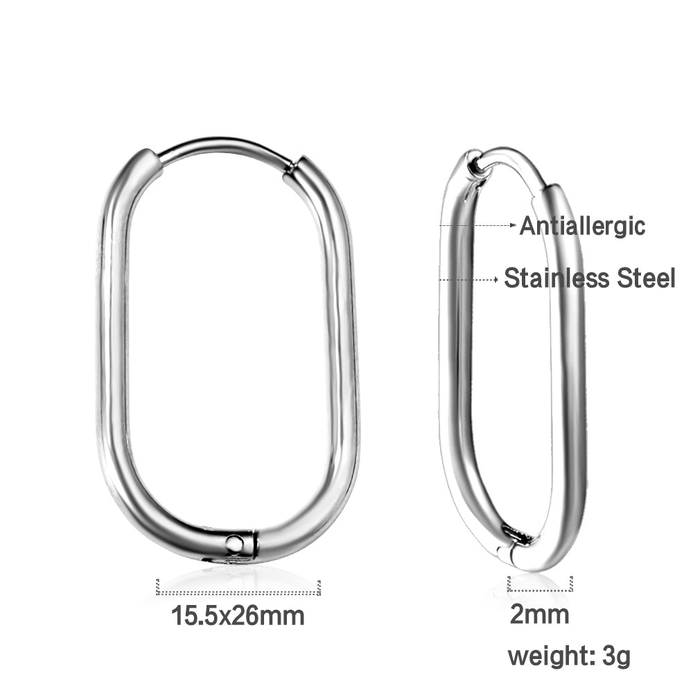Wholesale U-shaped minimalist earrings for everyday wear asonjewelry